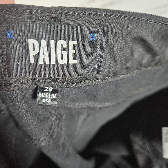 PAIGE black corduroy skinny pants - Picture 7 of 16